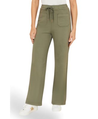 Women's Relaxed Stretch Wide Leg Trousers