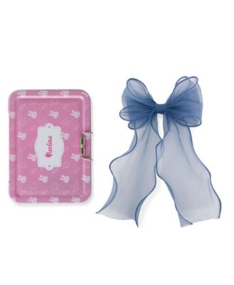 Girls Organza Large Bow Clip Gift Set with Tin Case