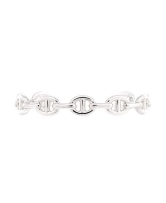 Pre-Owned HERMES Chaine d'Ancre Enchainee Cuff Bracelet - Sterling silver