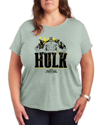 Plus Size Spider-Man Brand New Day Hulk Graphic T-Shirt