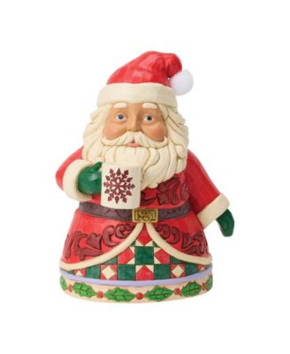 Heartwood Creek Santa Drinking Hot Cocoa Figurine