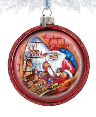 Santa Workshop Holiday Ornament