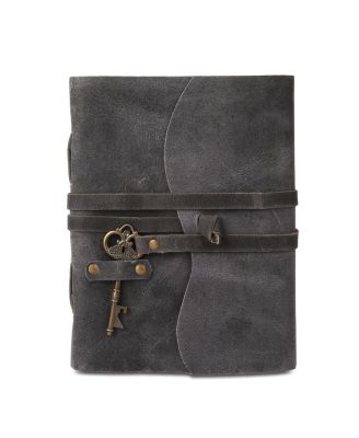 Leather Journal Deckle Edge Paper Vintage Key Handmade Notebook Diary Sketch Writing Pad