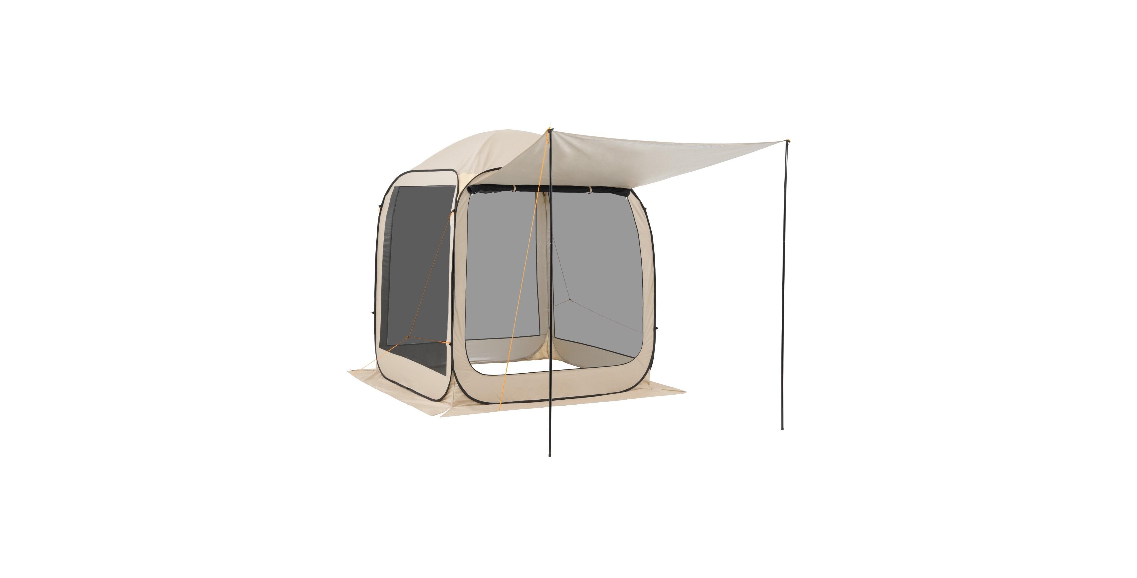 Sugift 6 x 6 ft Pop Up Screen House Tent with Extended Awning Portable Canopy