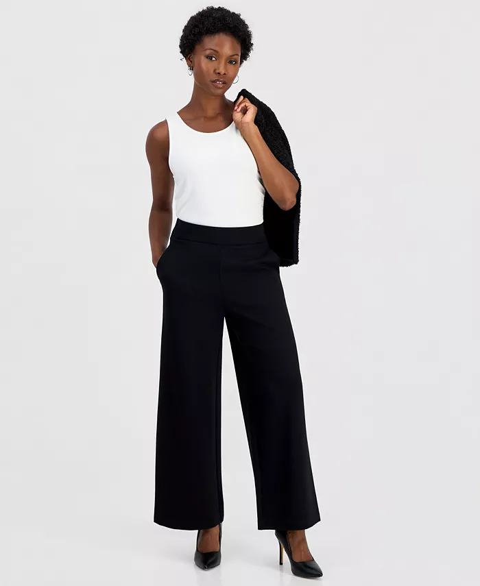Petite Wide-Leg Pants