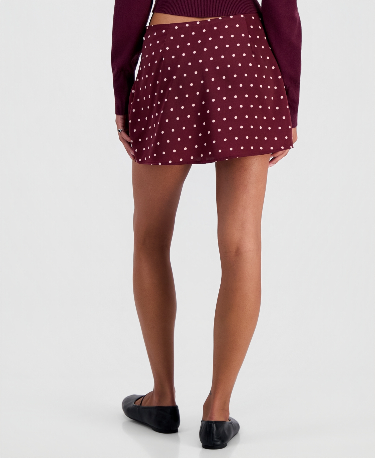Sincerely Jules Juniors' Polka Dot Micro Mini Skort