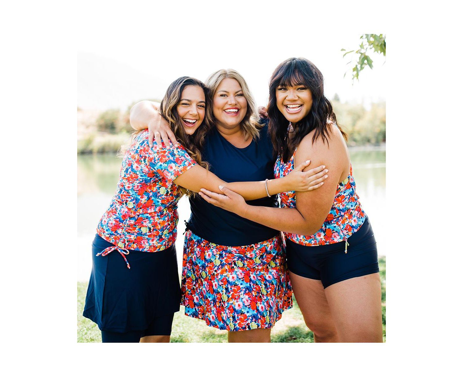 Plus Size Maya Tankini Swim Top With Removable Cups