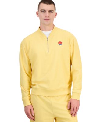 Men's Quarter-Zip Mock-Neck Graphic Pullover