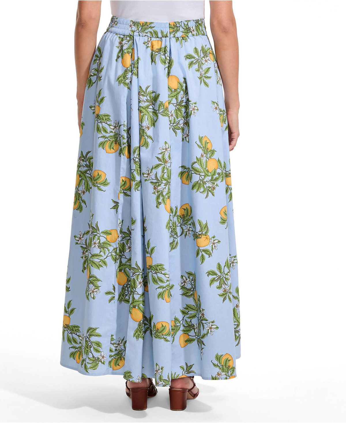 Lands' End Women's Poplin Godet Maxi Skirt