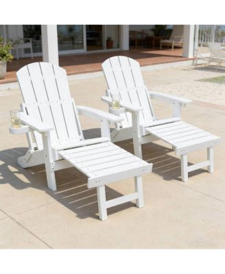 2-Piece All-Season Outdoor Lounge Chairs for Patio and Garden