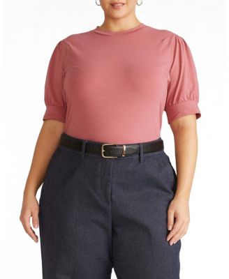 Plus Size Pouf Sleeve Tee