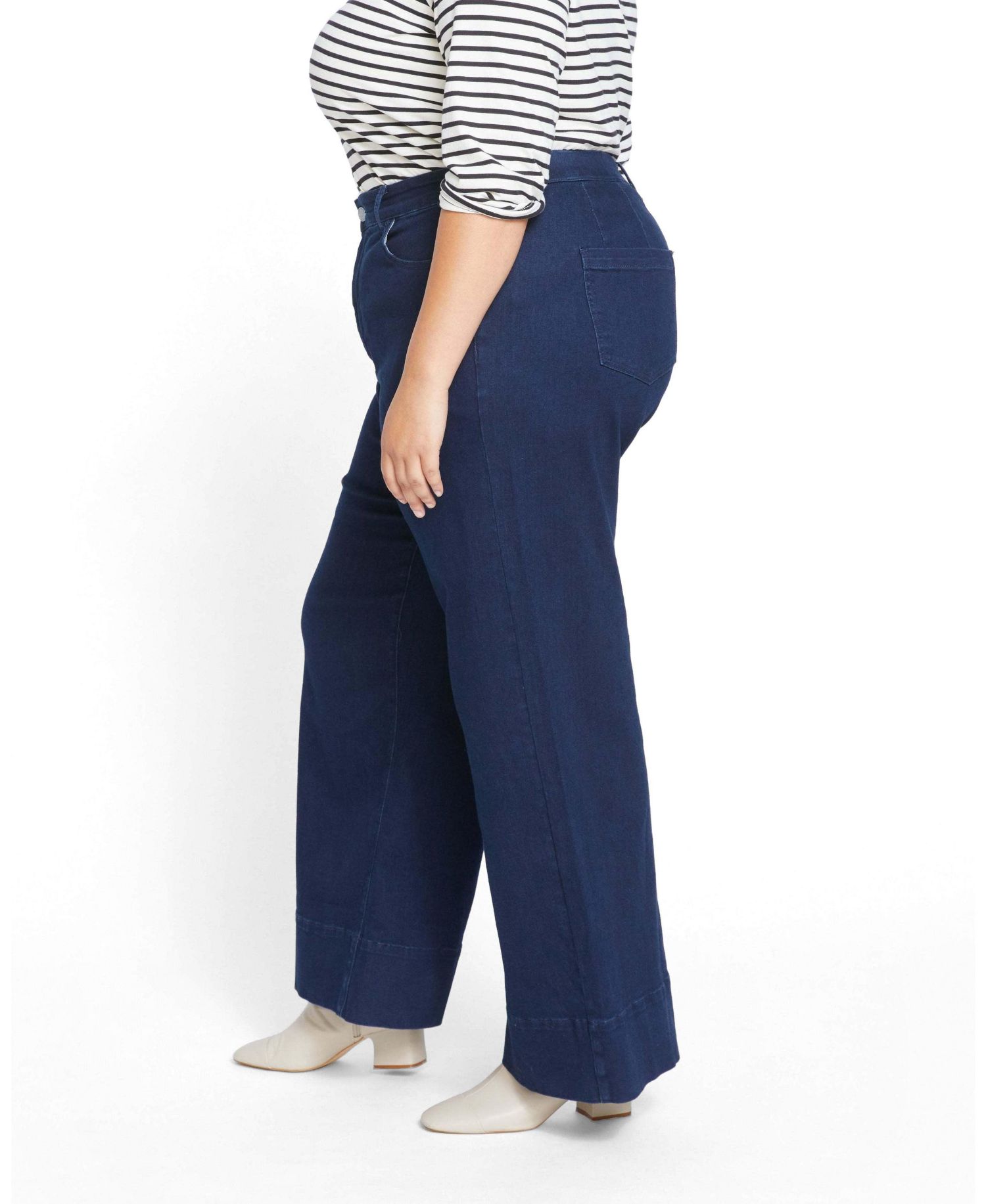 Plus Size Carrie High Rise Wide Leg Jeans