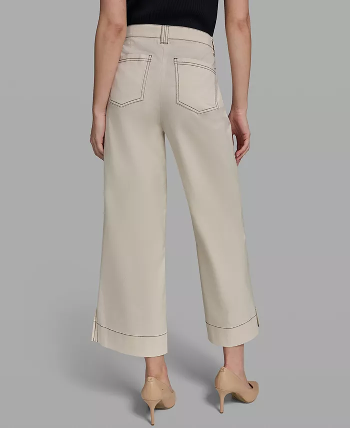 Women's Contrast Stitch Ankle Pants - thumbnail 5