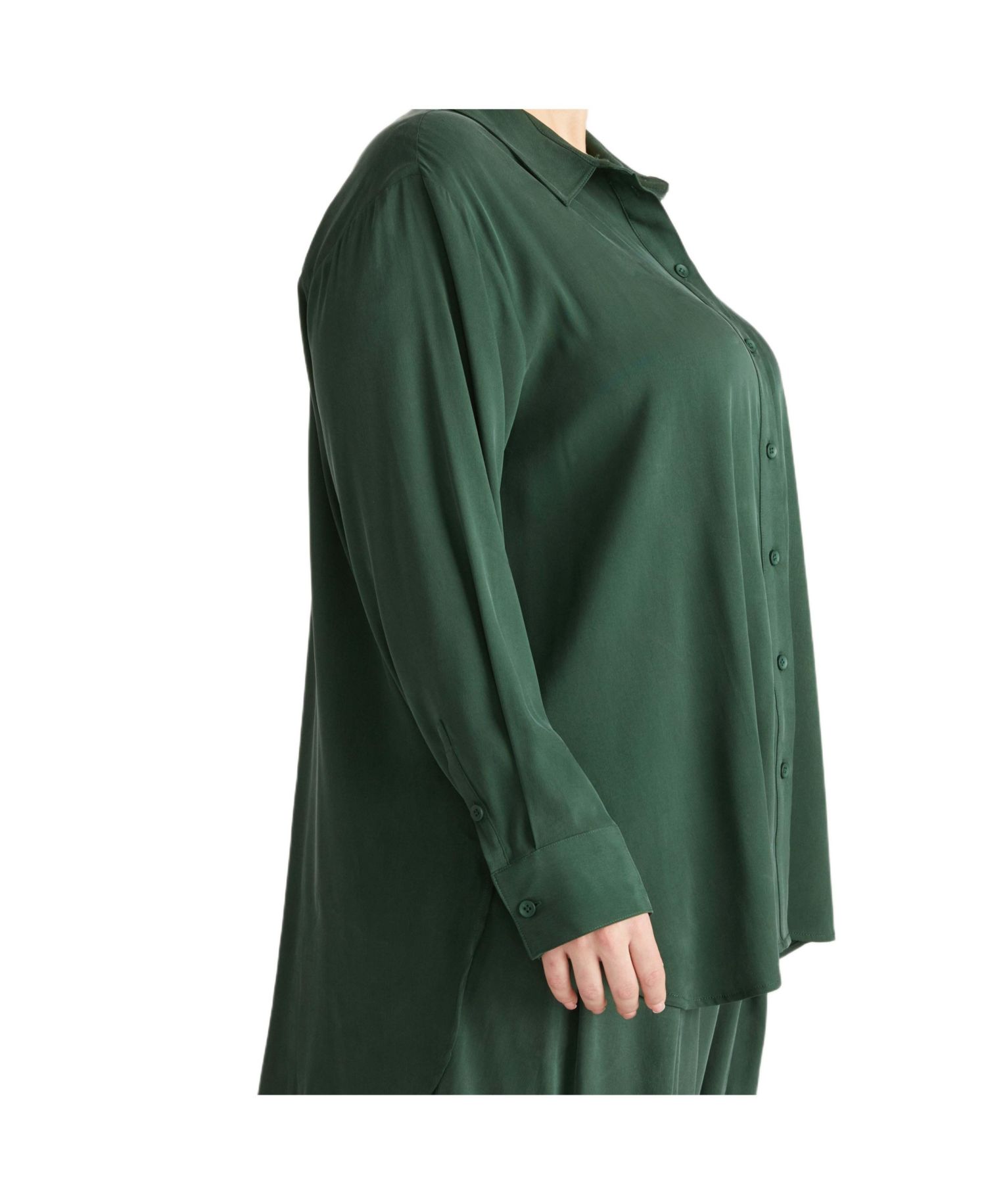 Plus Sizes Cooling Stretch Cupro Artist Women's Shirt