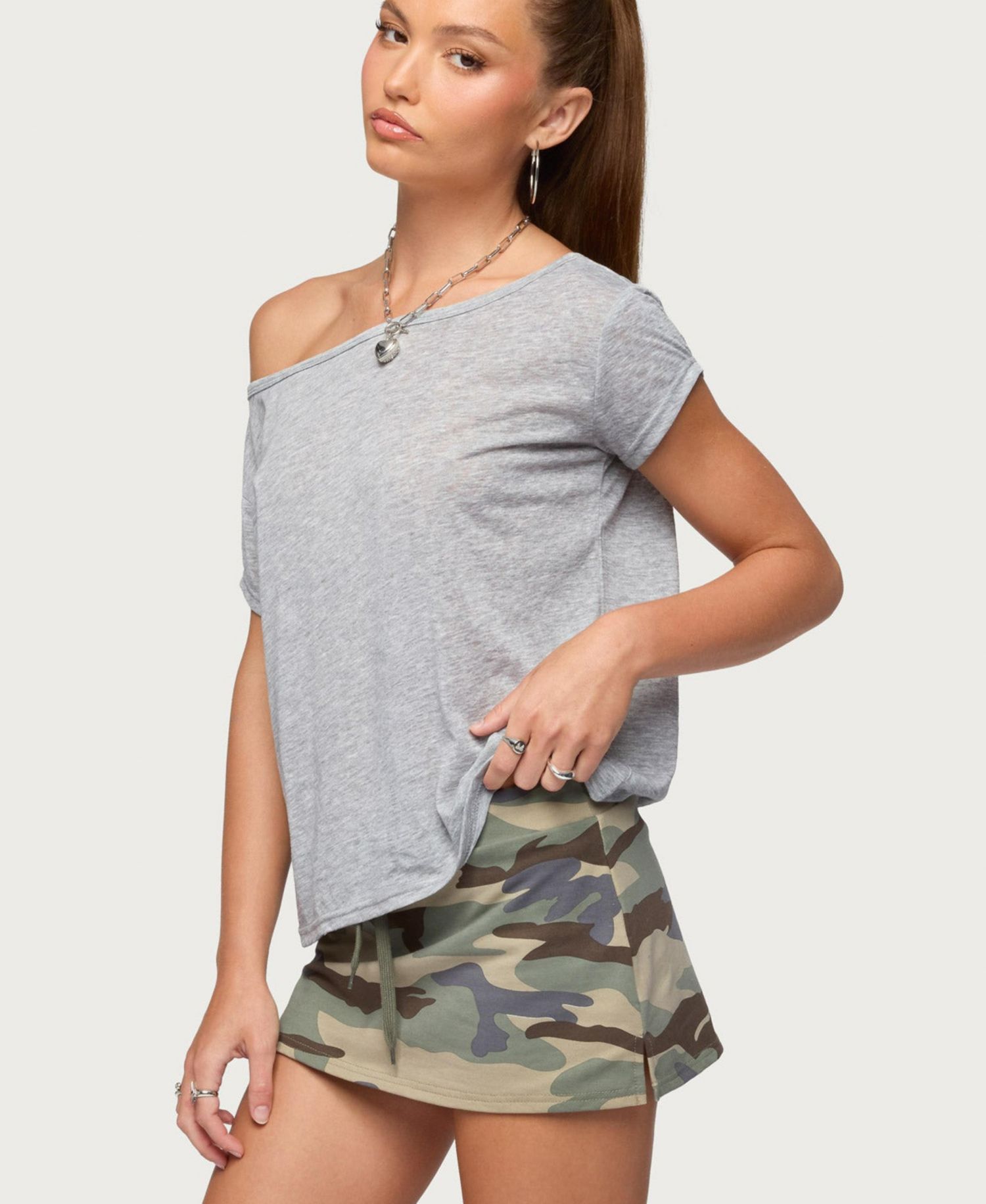 Women's Amora Off Shoulder Sheer Top