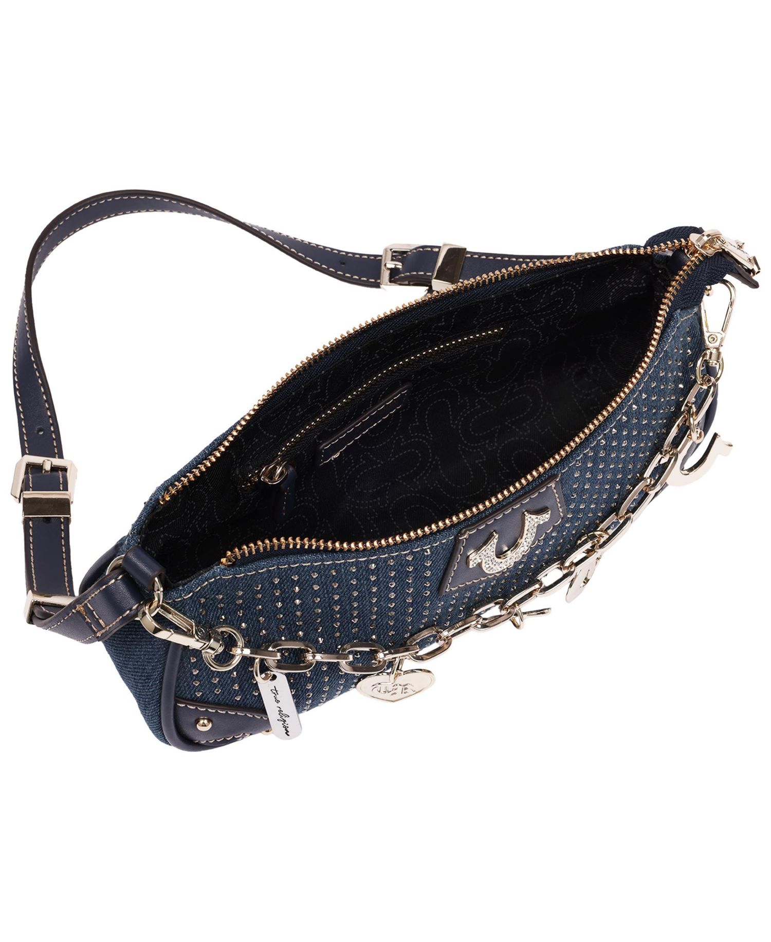 Women's Sparkle Denim Shoulder Bag