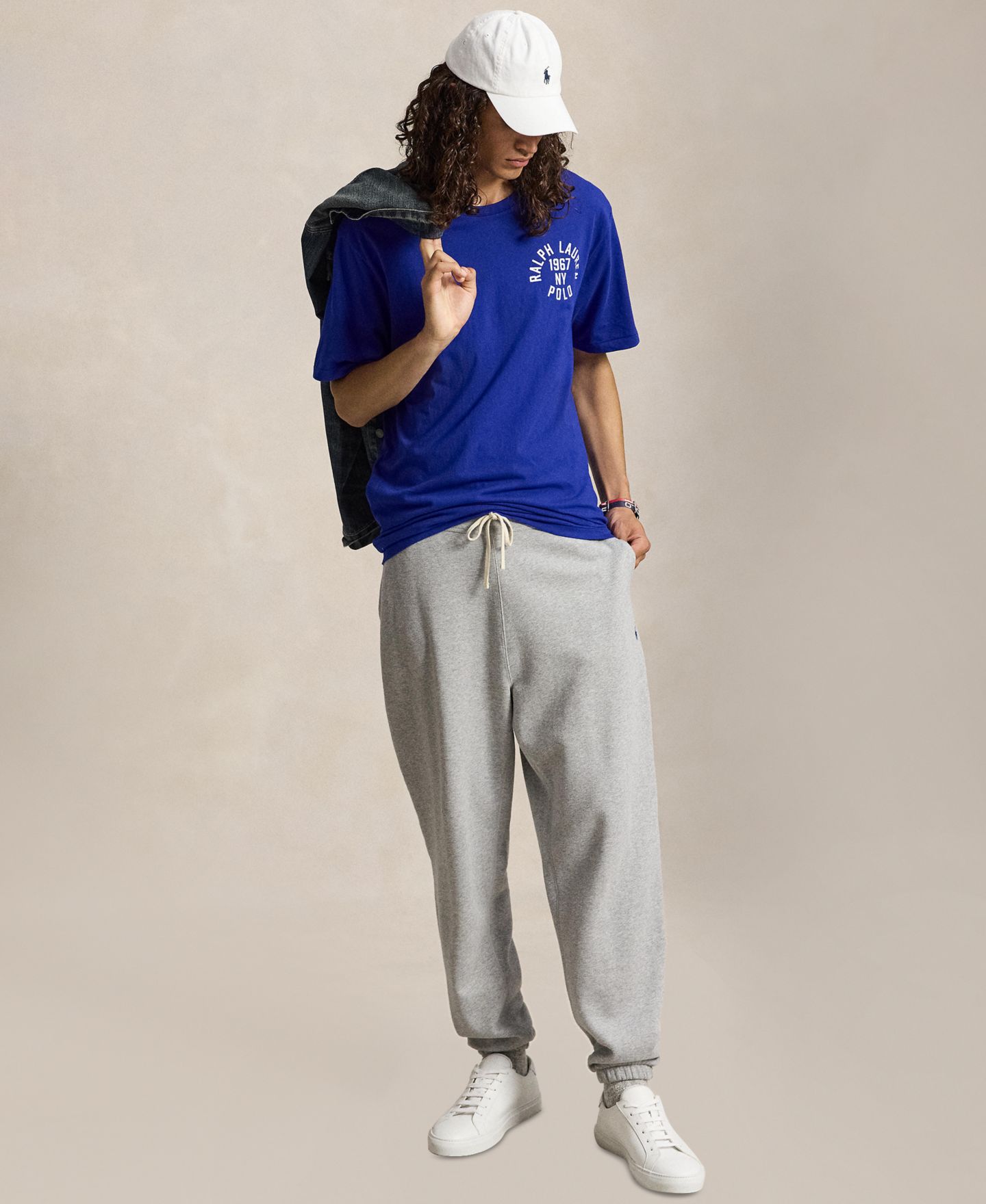 Мужская футболка Polo Ralph Lauren Big & Tall Graphic, цвет: Королевский синий — фото 2