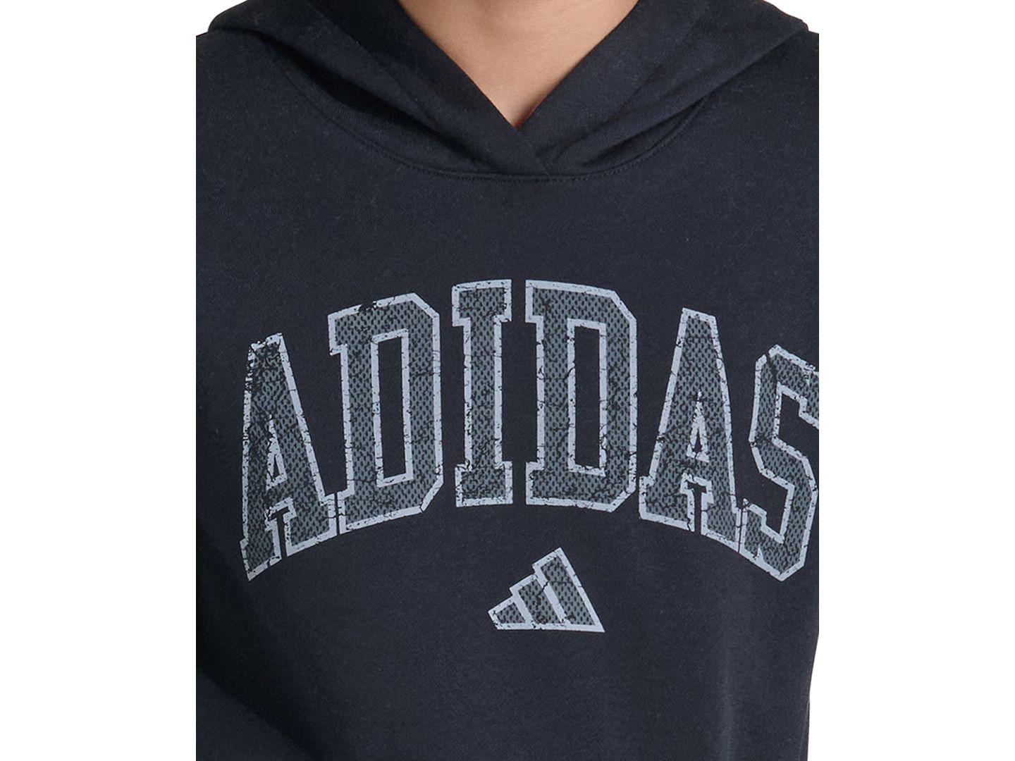 Детский свитшот adidas Collegiate Arch с длинным рукавом, 8-20, цвет: Чёрный — фото 3