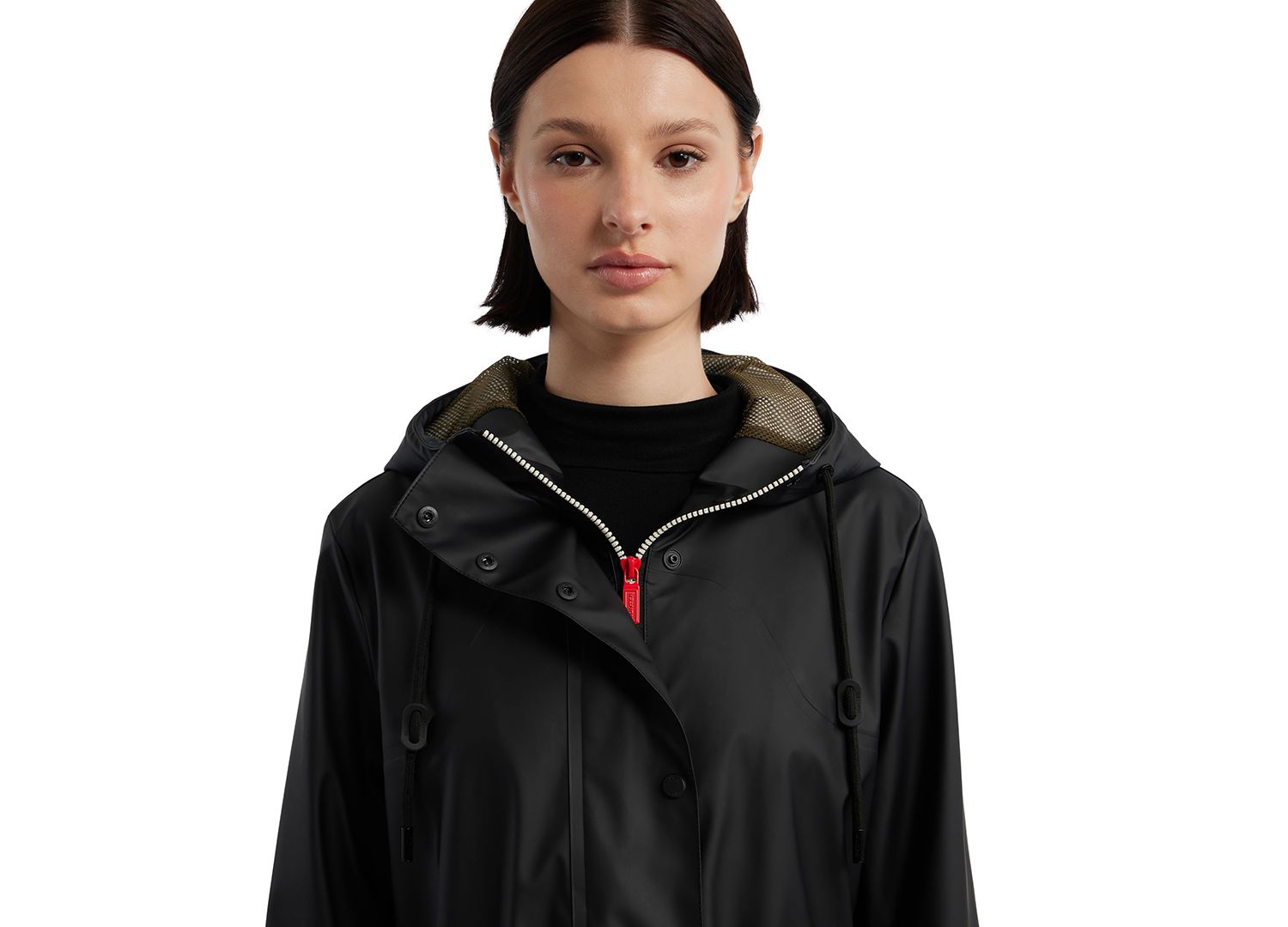Women's Rubberized Anorak Coat