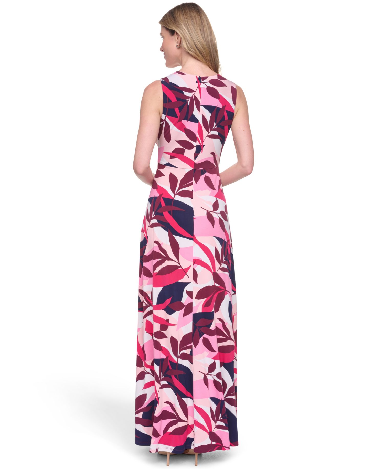 Women's Sleeveless Tuck Front Maxi Dress