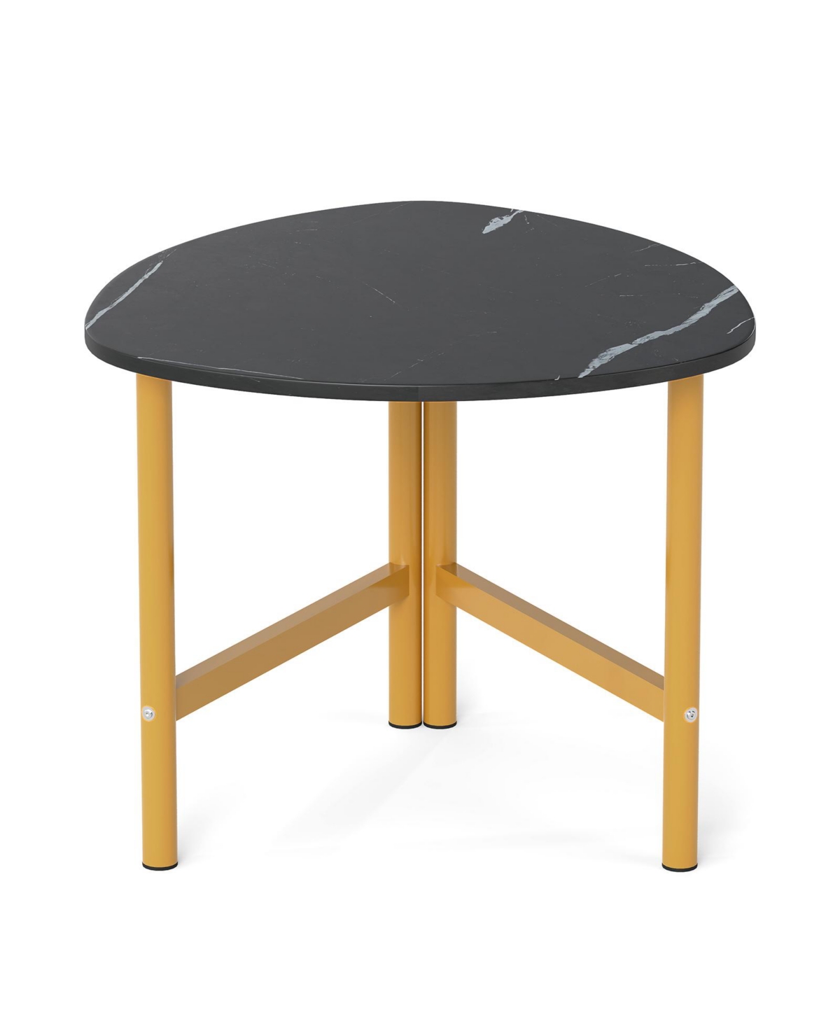 Slickblue Industrial Triangle Coffee Table with Metal Frame