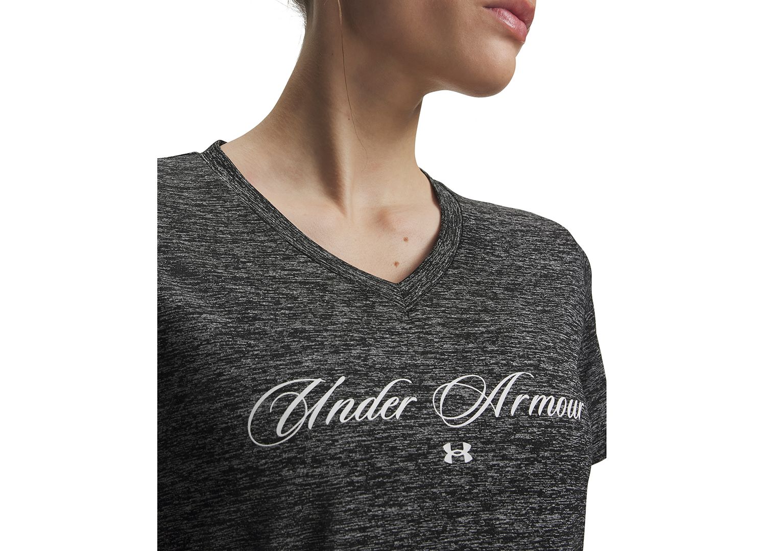 Women's Tech Twist Script Short-Sleeve Top