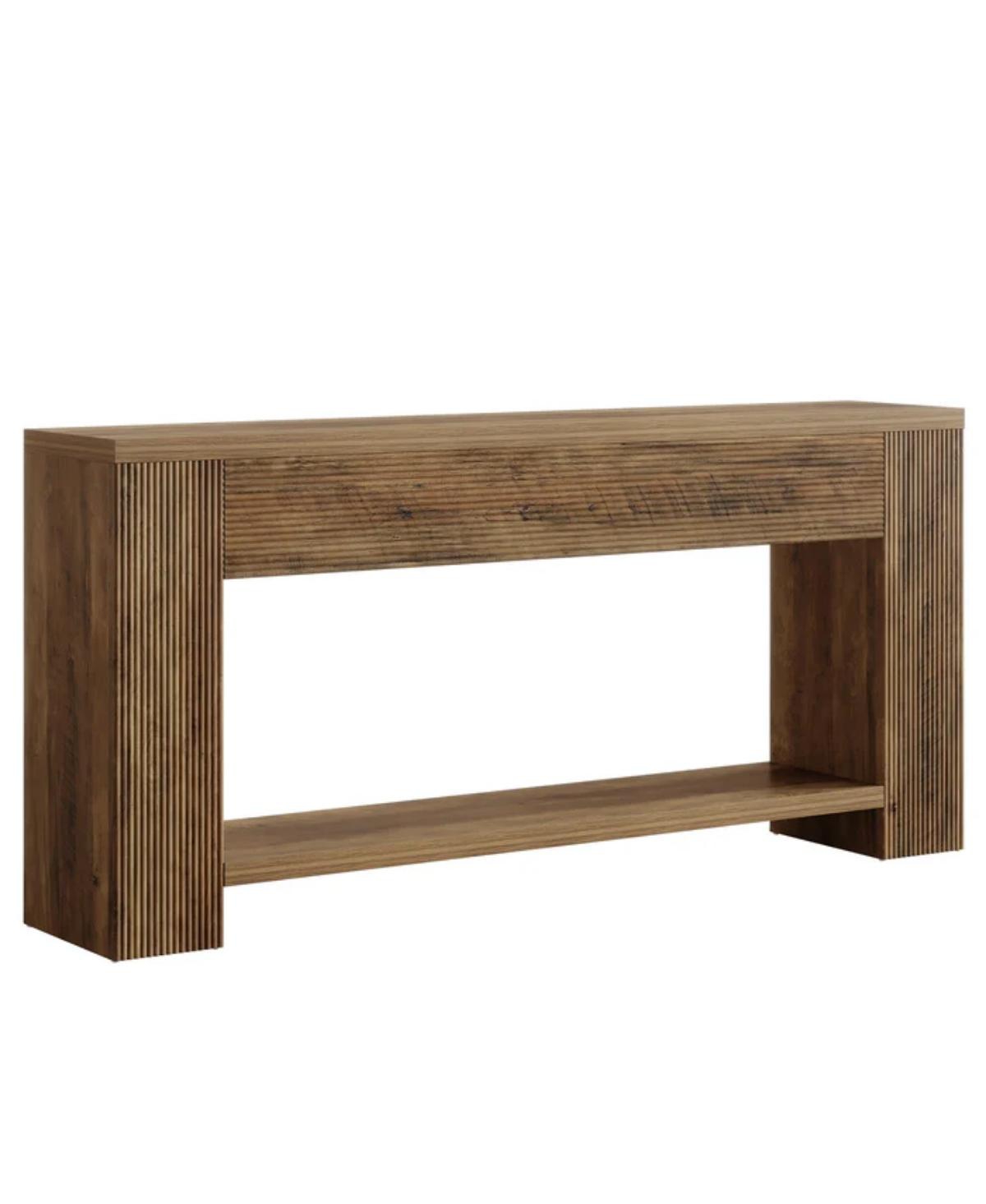 Slickblue Farmhouse Hallway Console Table with Sturdy Legs for Living Room