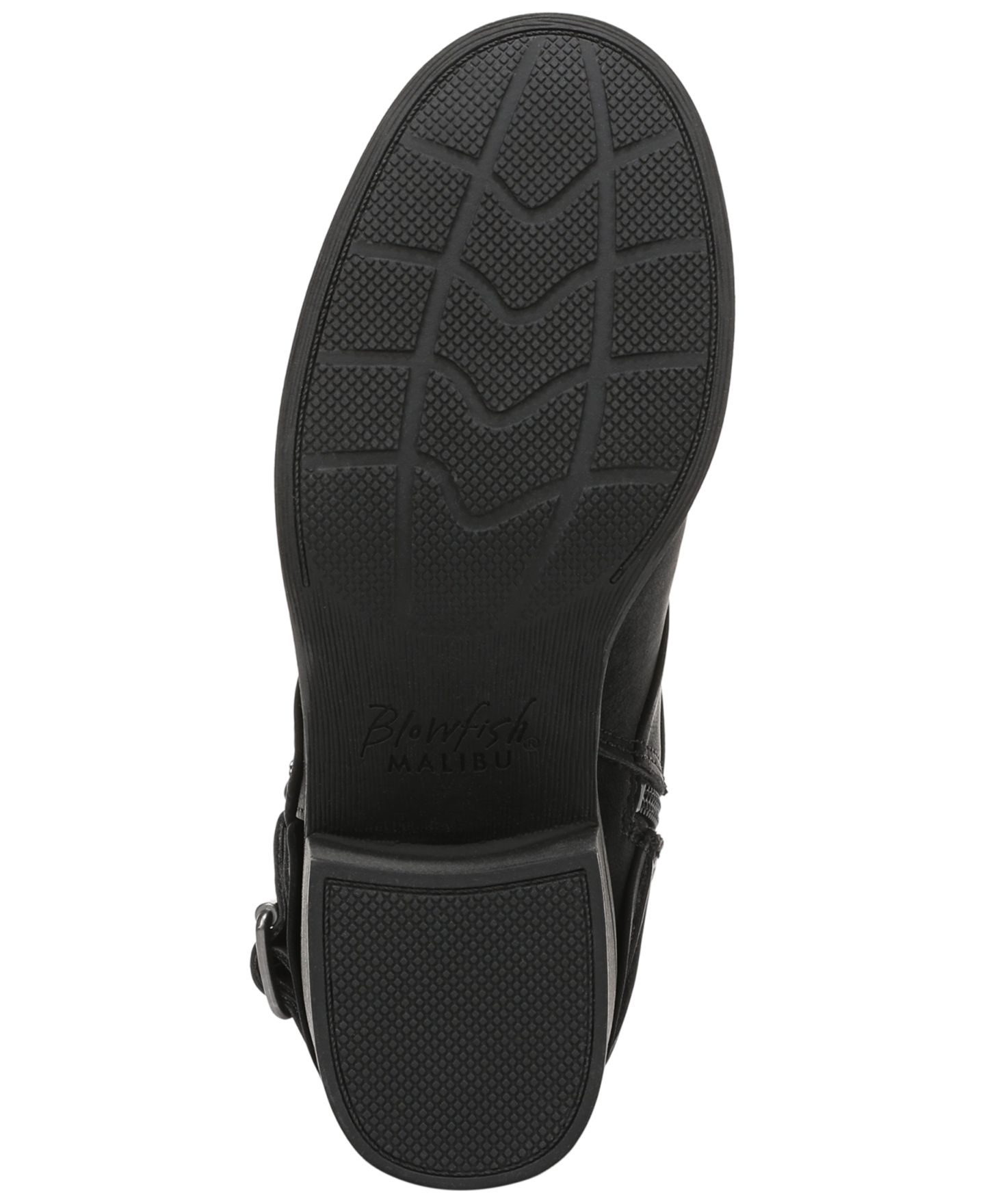 Женские ботинки Blowfish Malibu Marta Rugged Short Booties, цвет: Чёрная искусственная кожа — фото 5