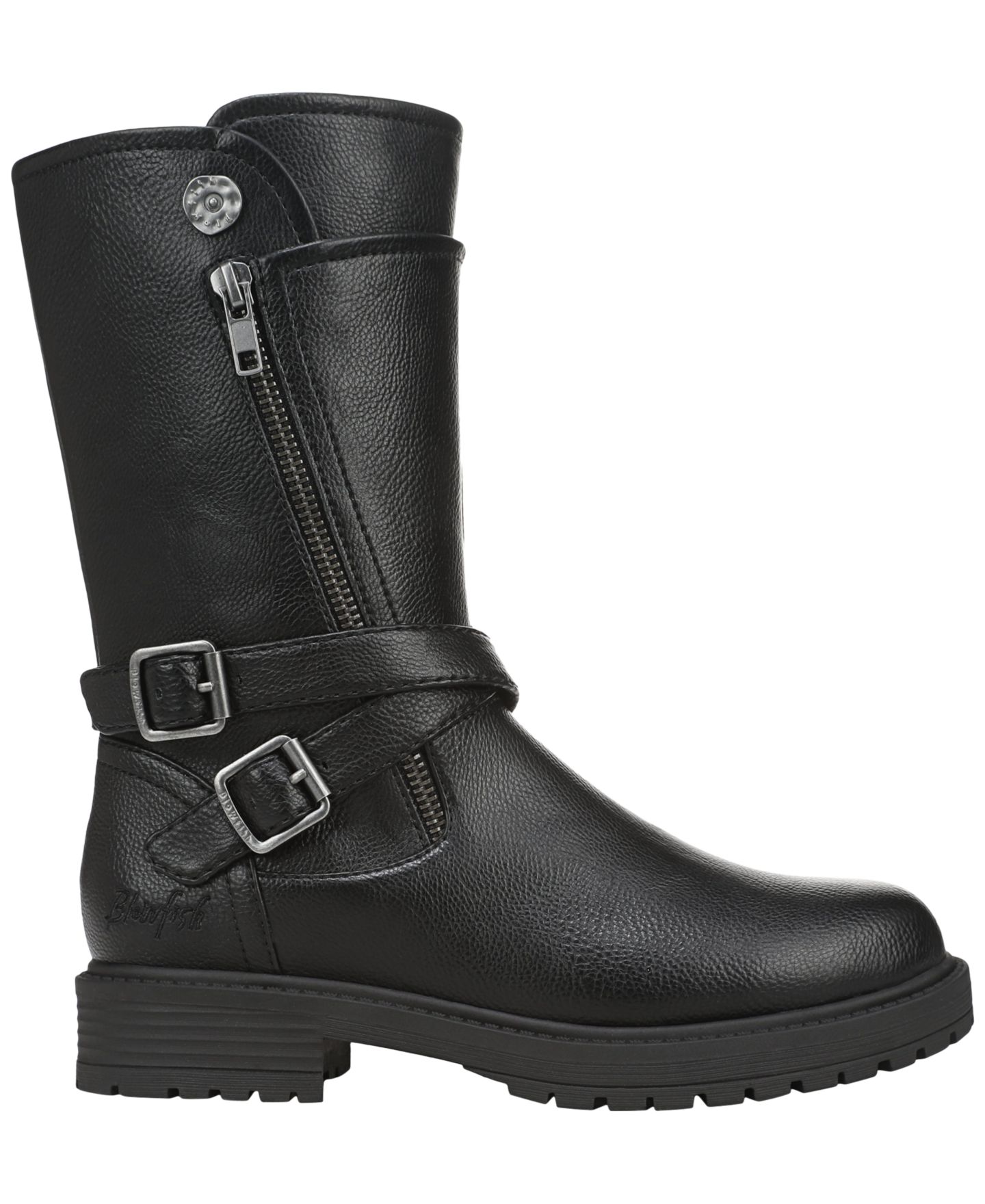 Женские ботинки Blowfish Malibu Alberta Rugged Tall, цвет: Чёрная искусственная кожа — фото 2