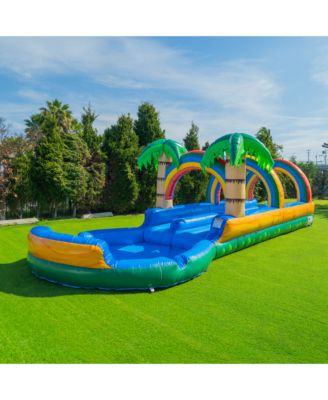 Tropical 27' Dual Lane Slip N Slide With Pool