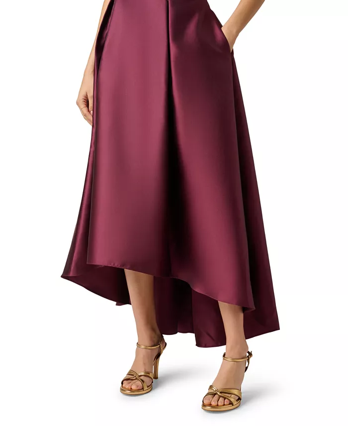 Women's Sequin Combo Mikado High-Low Ball Gown - thumbnail 4
