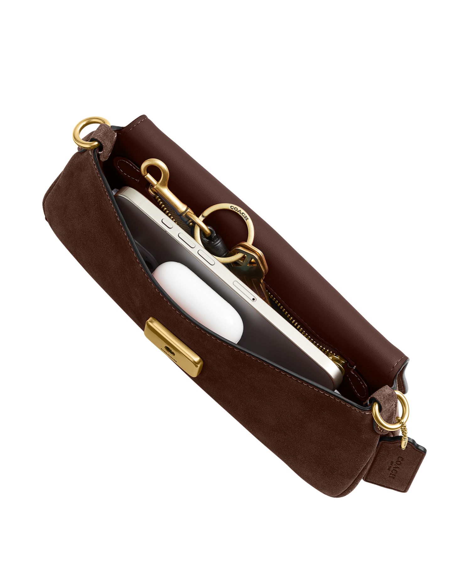 Jet Small Suede Slim Shoulder Bag