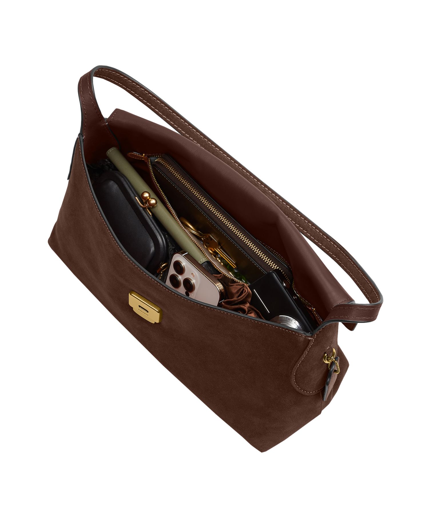Chelsea Large Suede Shoulder Bag 36