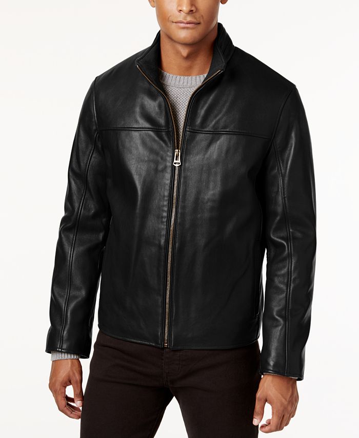 Cole Haan Men's Leather Jacket - Macy's