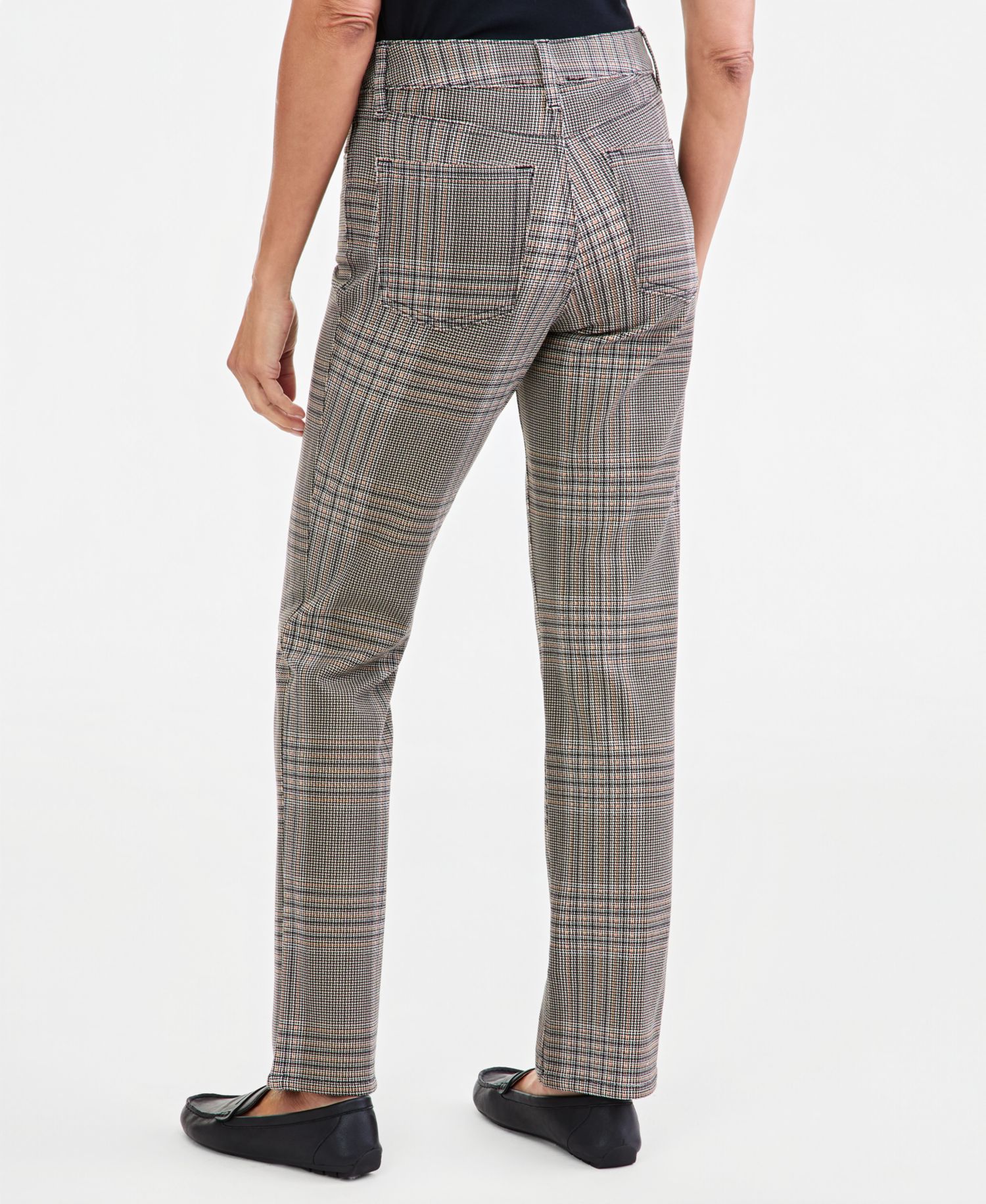 Women's High-Rise Straight-Leg Ponte Pants