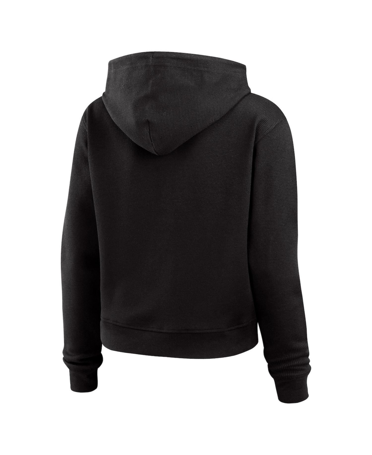 Women's Black Jacksonville Jaguars Waffle Pullover Hoodie