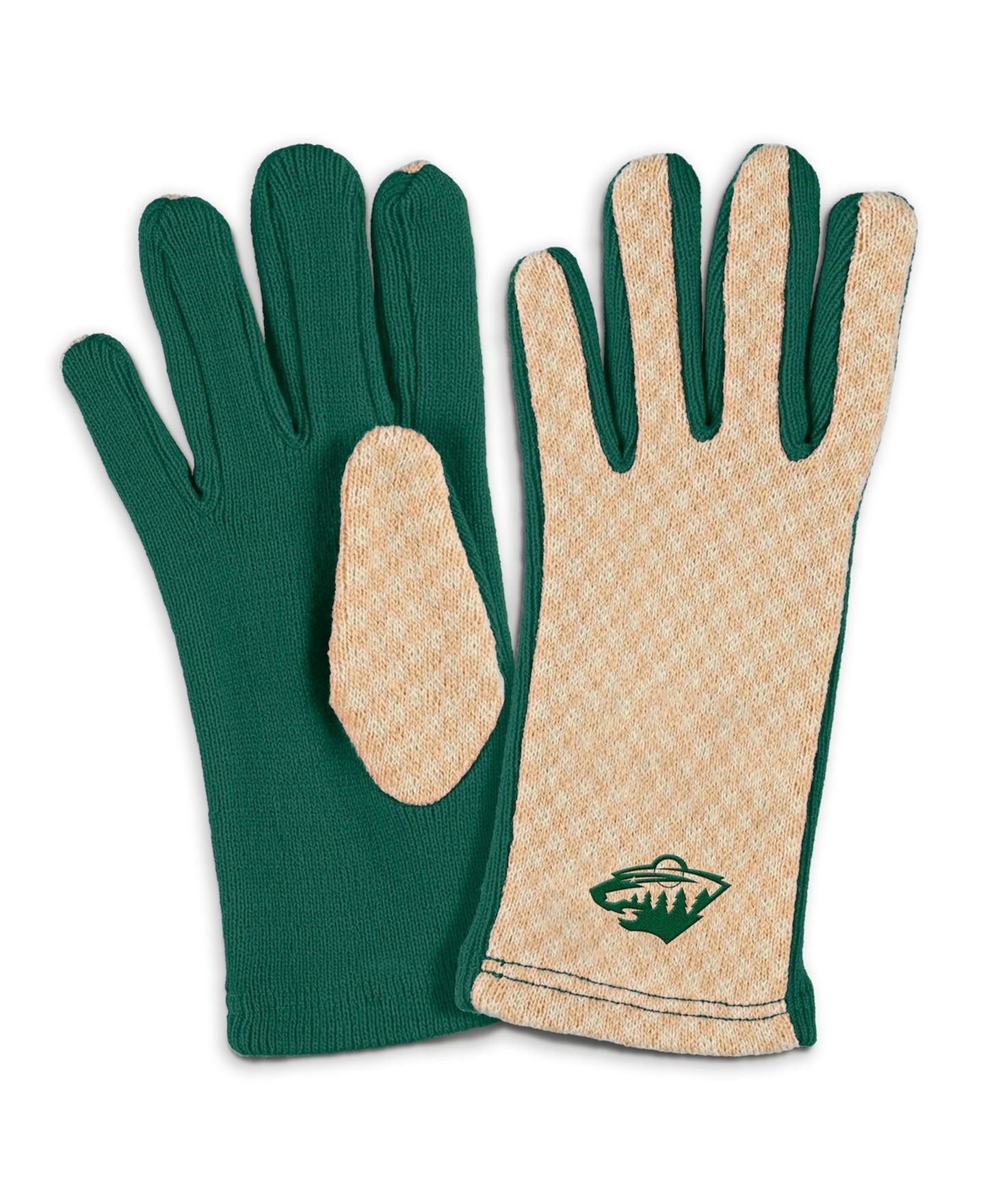 Женские перчатки WEAR by Erin Andrews Minnesota Wild Tonal Microcheck Scarf Glove Set — фото 3