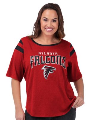Women's Red Atlanta Falcons Plus Size Linebacker T-Shirt
