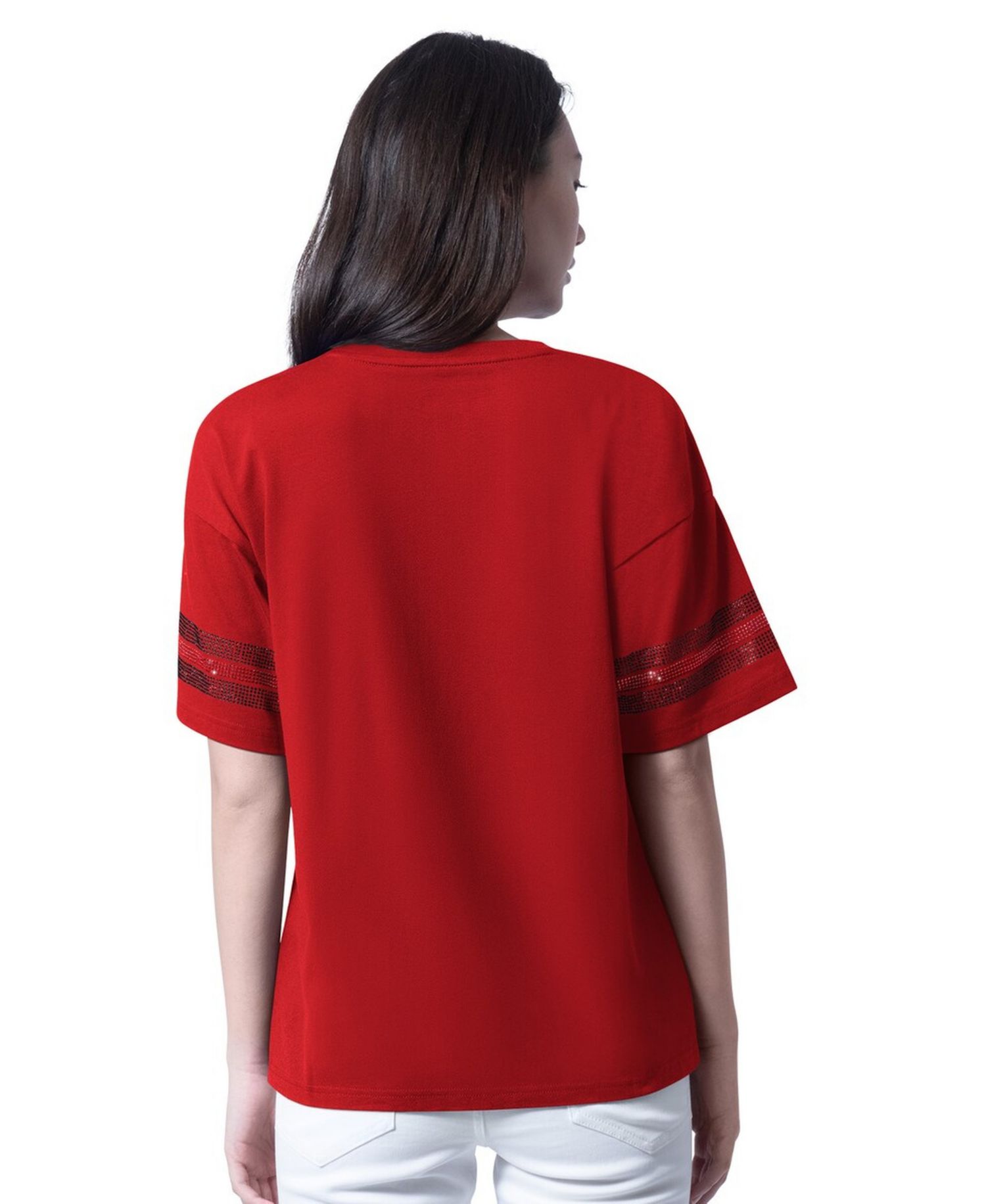 Women's Red NASCAR Fan Catch T-Shirt