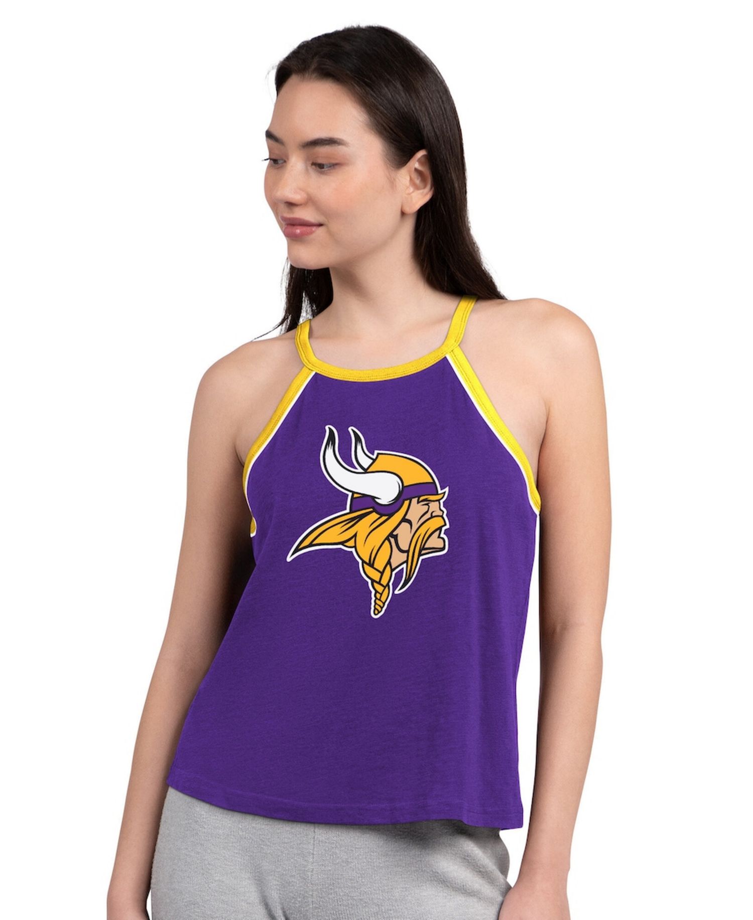 Women's Purple Minnesota Vikings Redemption Win Slub Tank Top