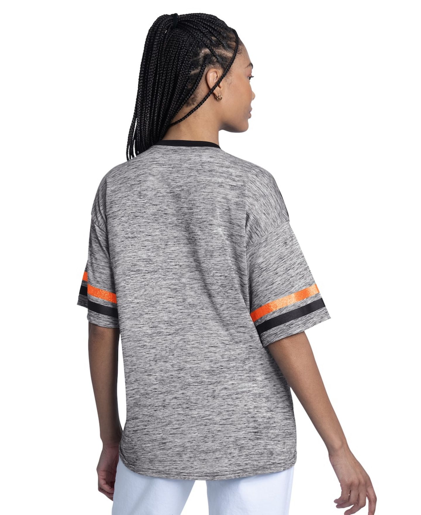 Женский топ G-III 4Her by Carl Banks Black San Francisco Giants Off-Season Oversized — фото 2