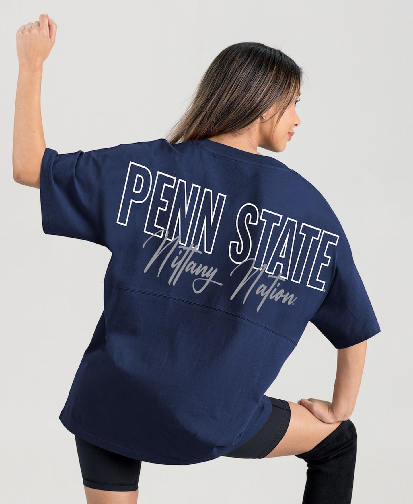 Женская футболка Gameday Couture Navy Penn State Nittany Lions Oversized Back at Ya — фото 2