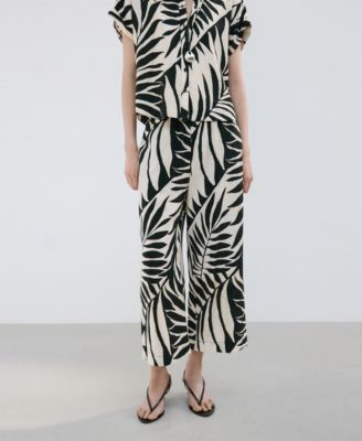 Women's Tropical Print Pants