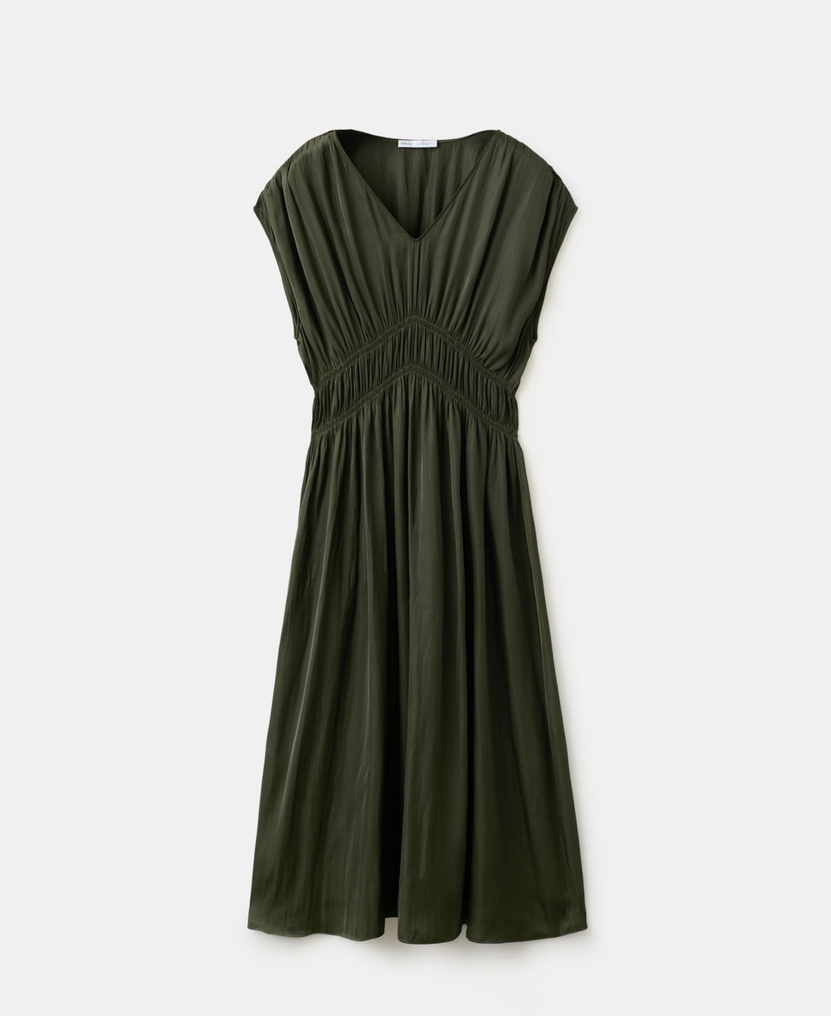 Mango Women's Gathered Midi-Dress