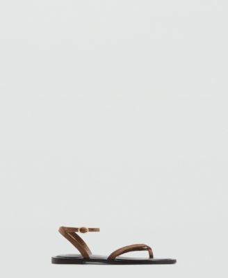 Women's Crossed Straps Leather Sandals