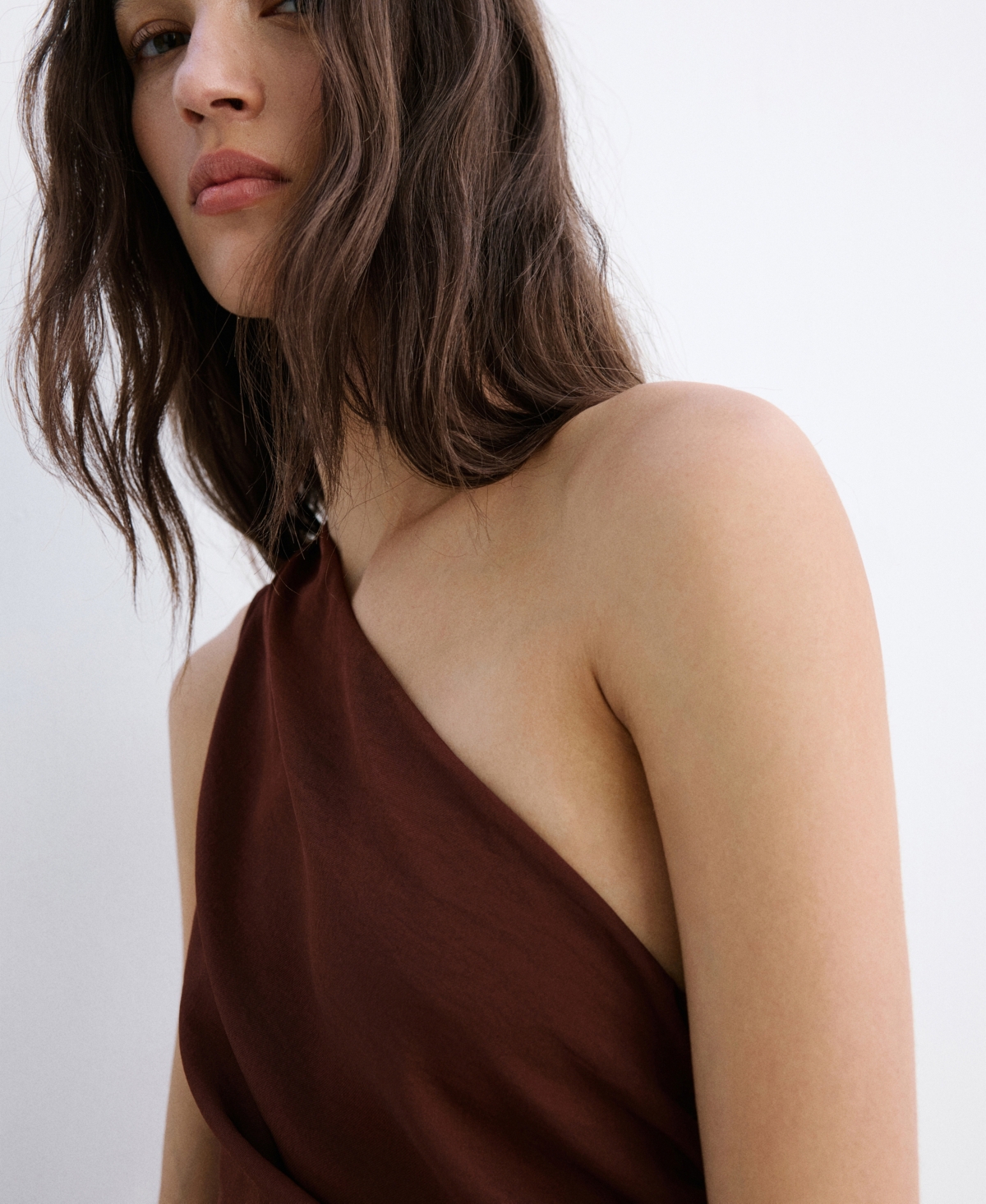 Mango Women's Scarf Asymmetrical Dress