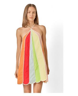 Women's Linen Umbrella Mini Dress