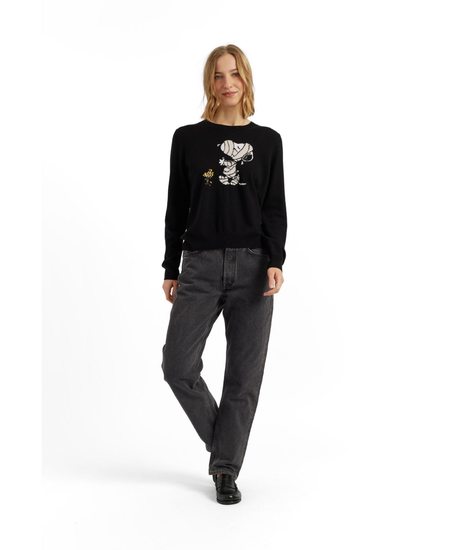 Women's Wool-Cashmere Snoopy Mummy Sweater