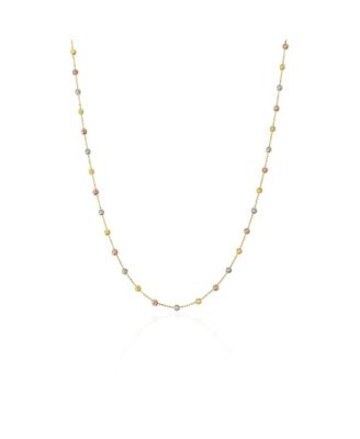Dorissa Multicolour Sterling Silver Beaded Single Necklace