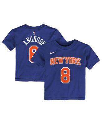 Toddler OG Anunoby Blue New York Knicks Icon Name & Number T-Shirt